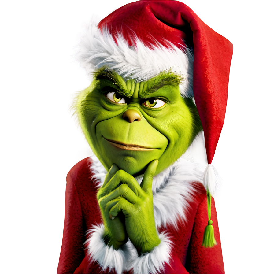 Grinch Portrait PNG 05042024 PNG with transparent background