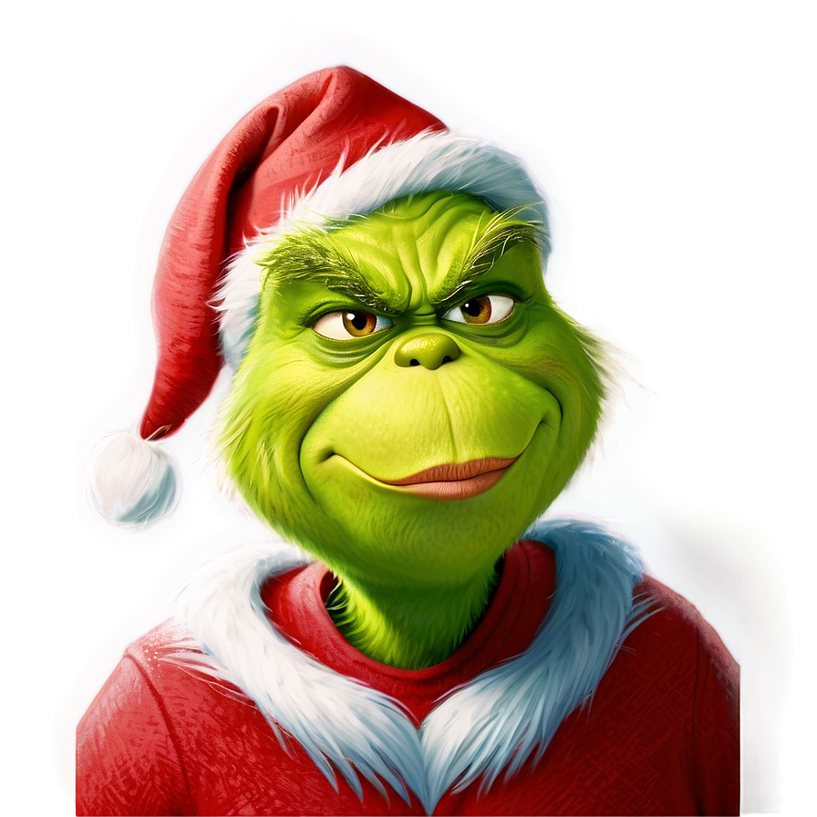 Grinch Portrait PNG ywf PNG with transparent background