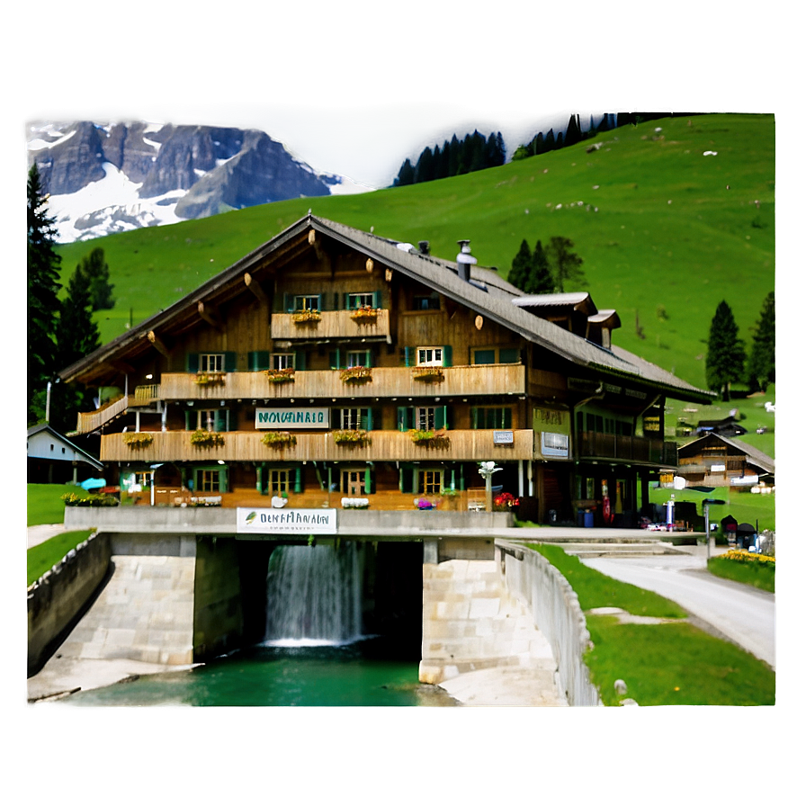 Grindelwald Village PNG 06232024 PNG with transparent background