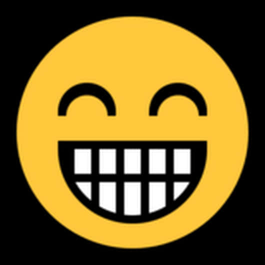 Grinning Face Emoji PNG with transparent background