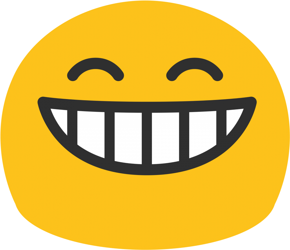 Smiley Looking Happy Png Image - Android Smiling Emoji, Transparent Png PNG with transparent background