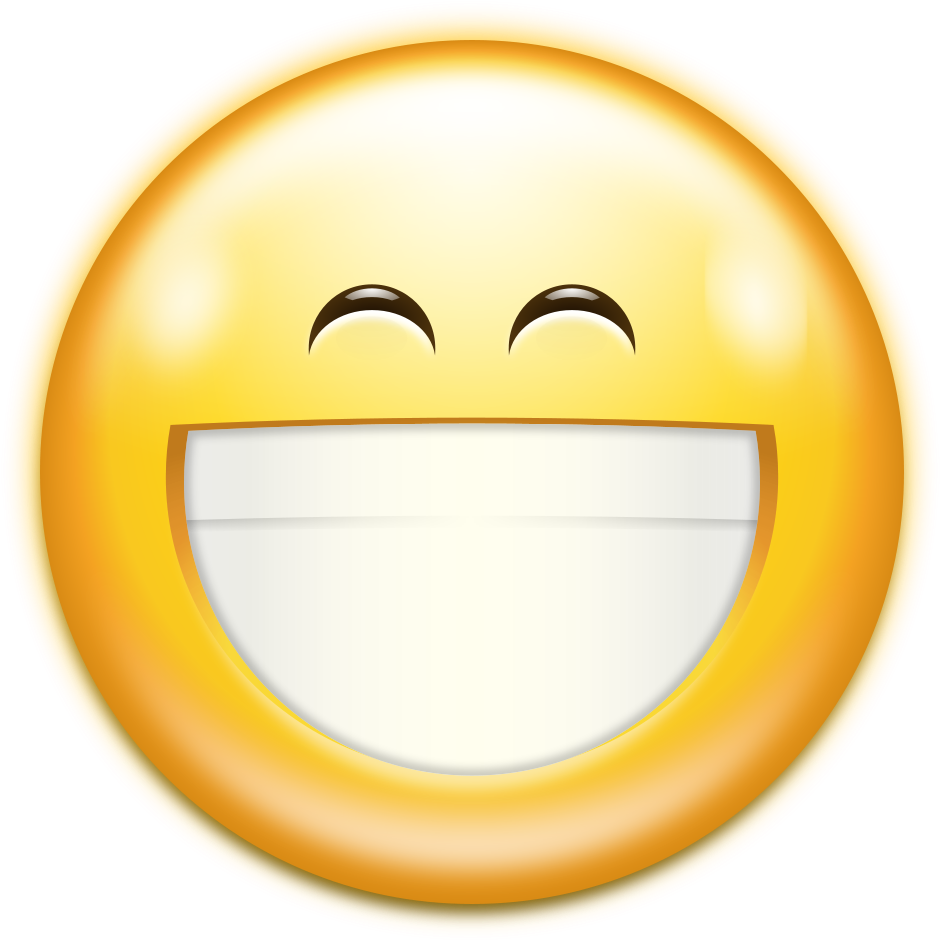 Hd Smile Png Transparent Background - Big Smile Emoji Png, Png Download PNG with transparent background