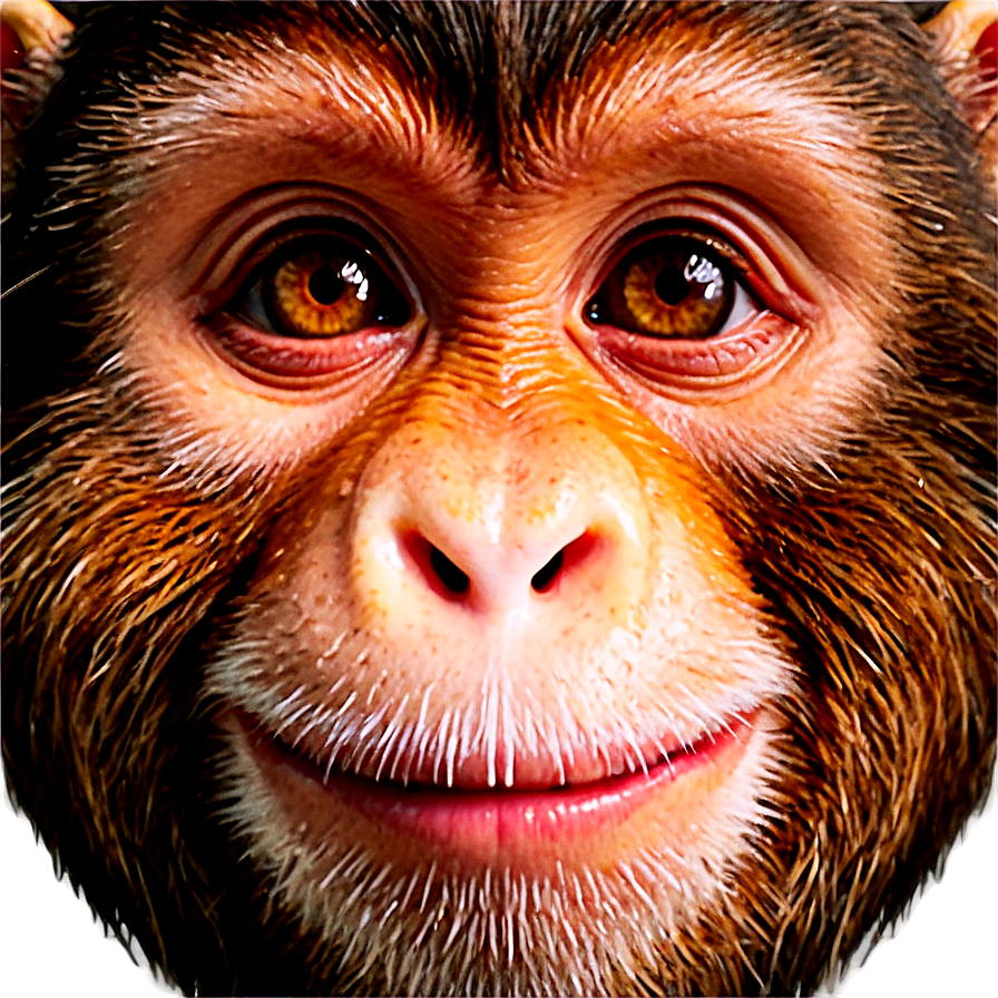 Grinning Monkey Face Png 06272024