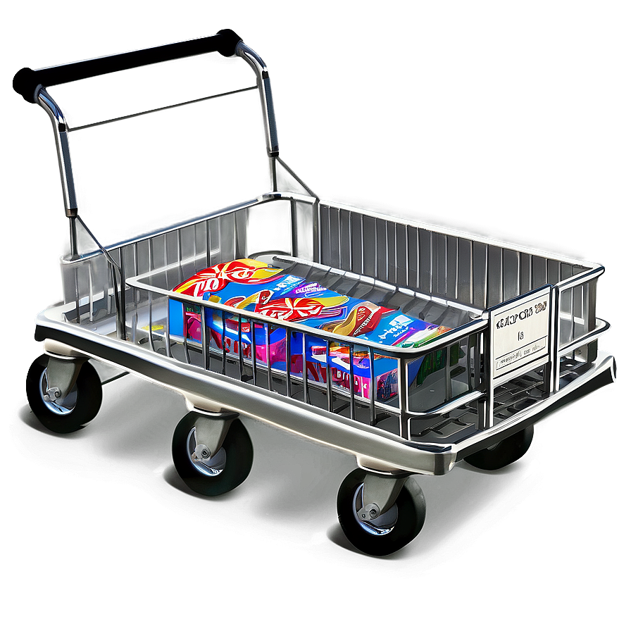 Grocery Cart Isolated Png 06282024