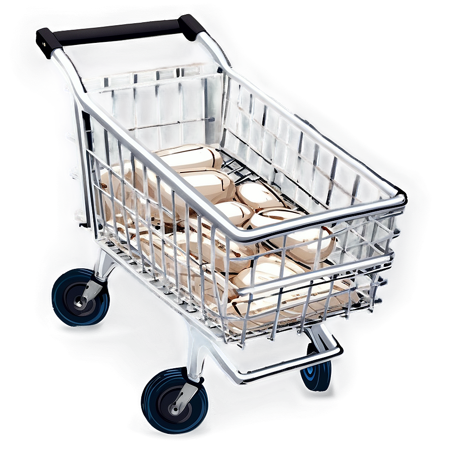 Grocery Cart Top View Png 06282024