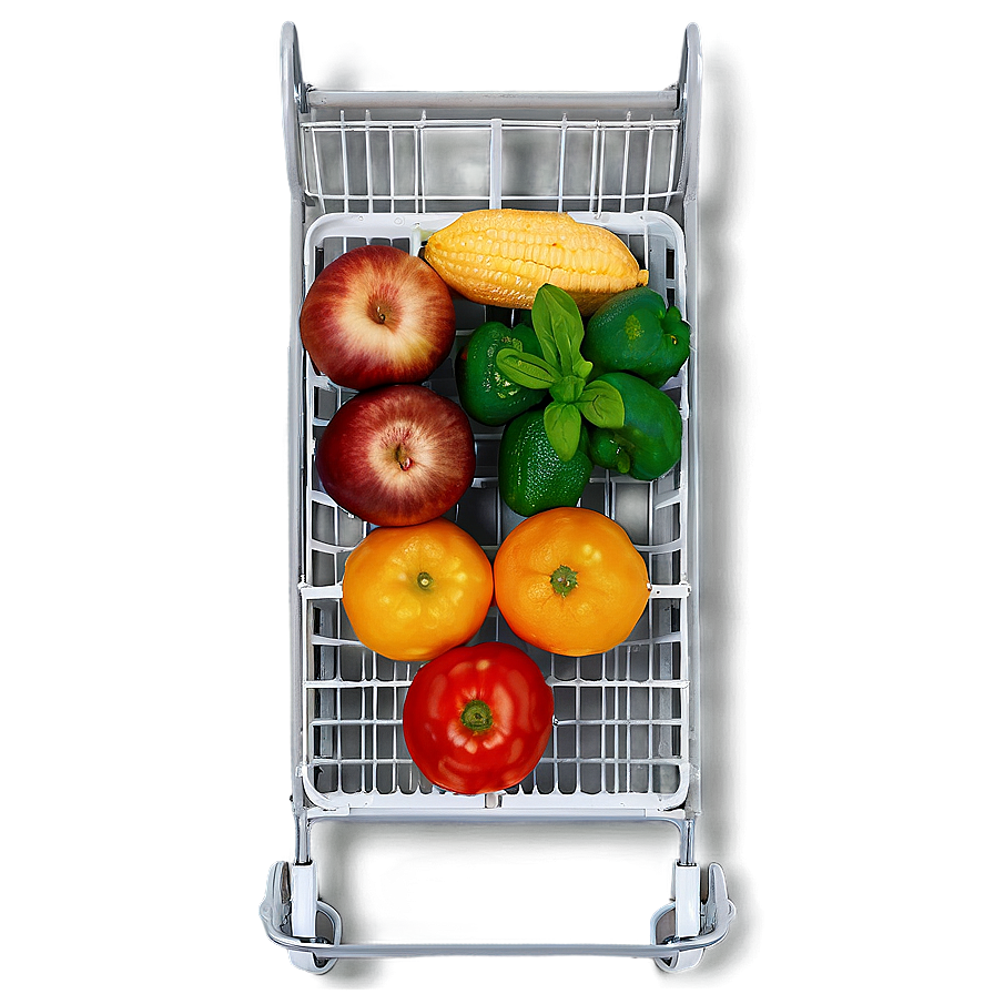 Grocery Cart Top View Png Qgx