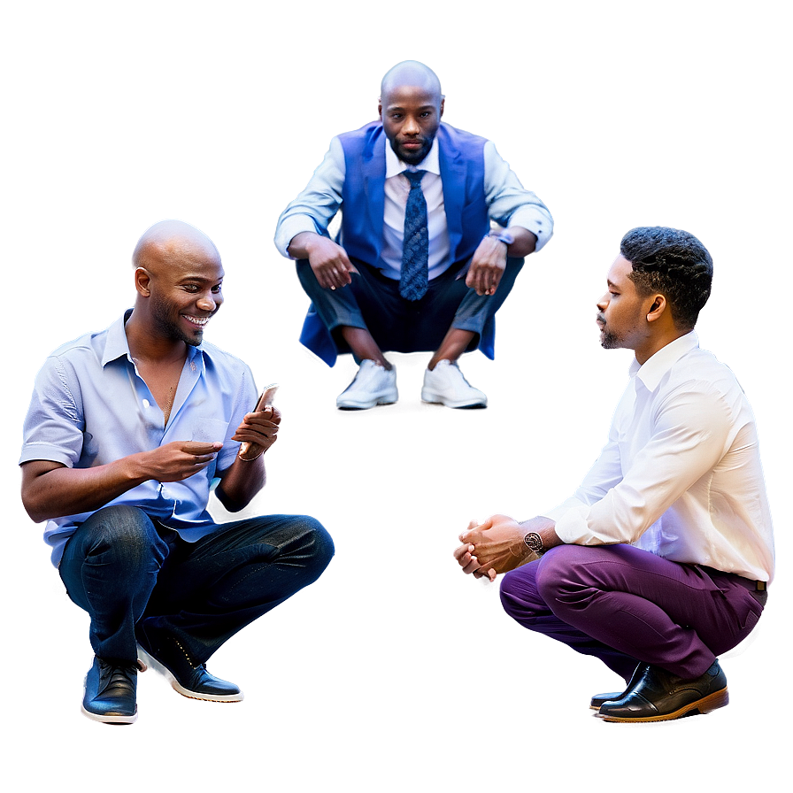 Group Sitting Outdoors PNG 6 PNG with transparent background