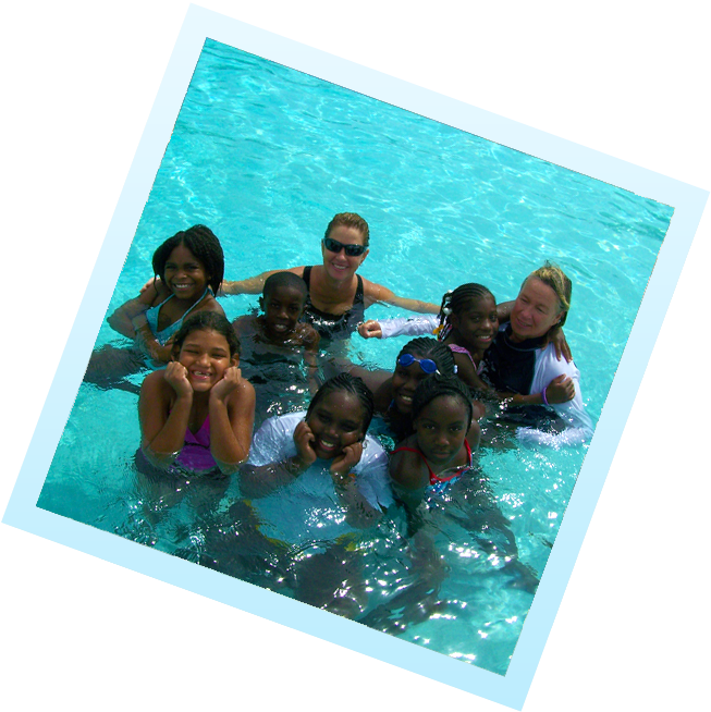 Group_ Swimming_ Pool_ Fun