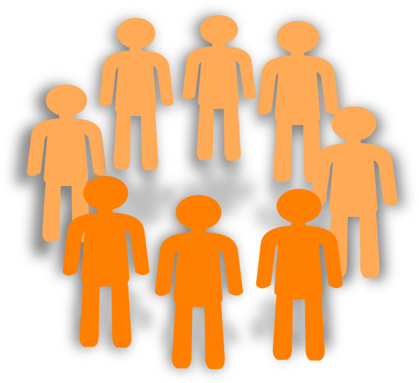Population Clipart Clip Art - Transparent Groups Of People, HD Png Download PNG with transparent background