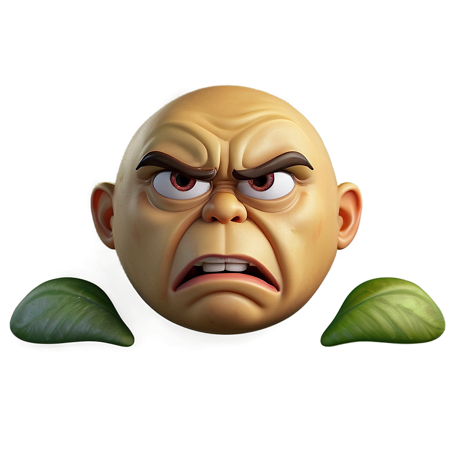 Grumpy Face Emoji Png 60