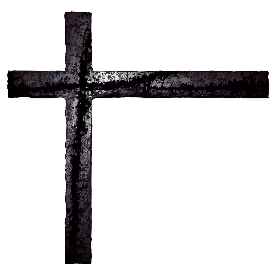 Grunge Black Cross Png Uhc