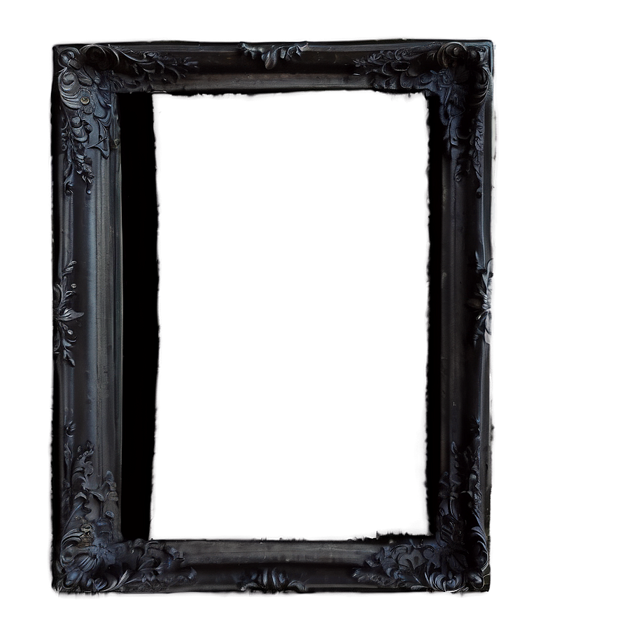 Grunge Black Frame Png Lvc