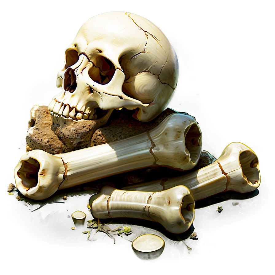 Grunge Bone Pile Illustration Png Pvf67