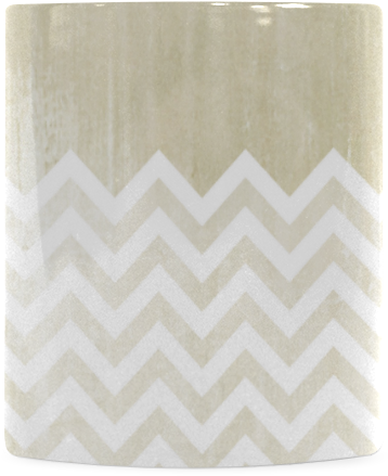 Grunge Chevron Pattern Ceramic Vase PNG with transparent background