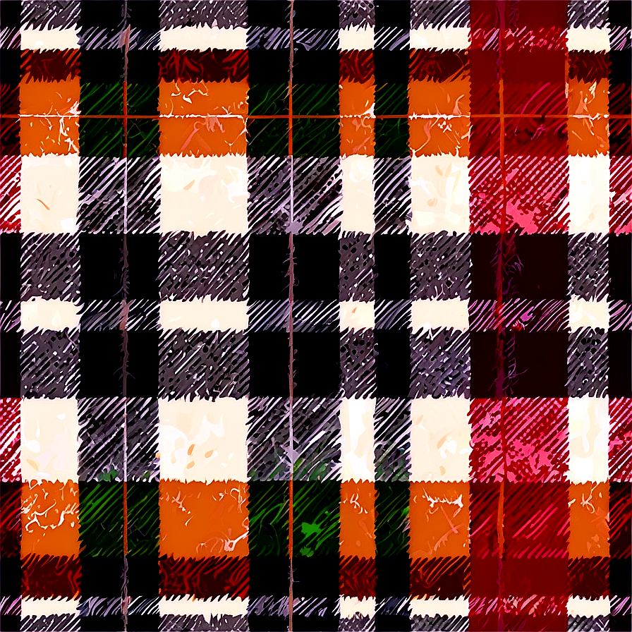 Grunge Distressed Plaid PNG 06252024 PNG with transparent background