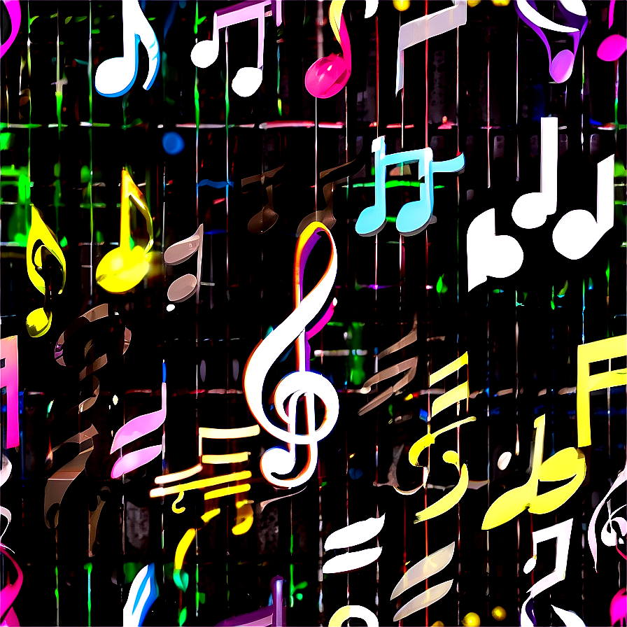 Grunge Music Notes Png 52