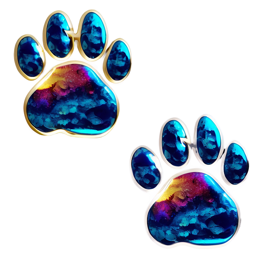 Grunge Paw Print PNG bha PNG with transparent background
