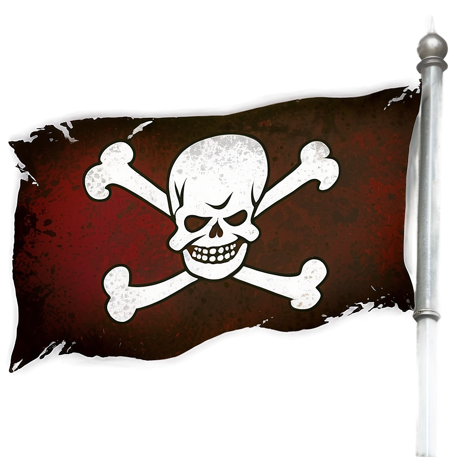 Grunge Pirate Flag Png 06132024