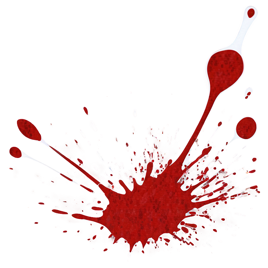 Grunge Red Paint Splatter Png 4