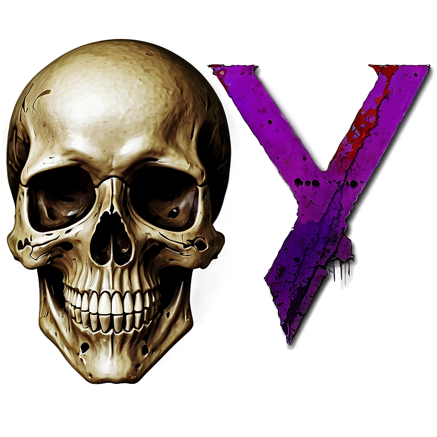 Grunge Skull Logo Png A