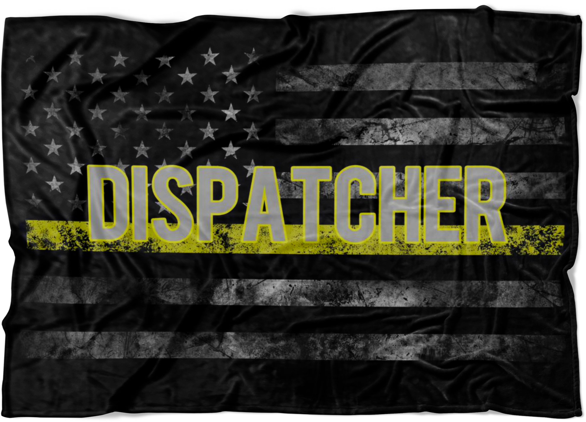 Grunge Style Dispatcher Flag PNG with transparent background
