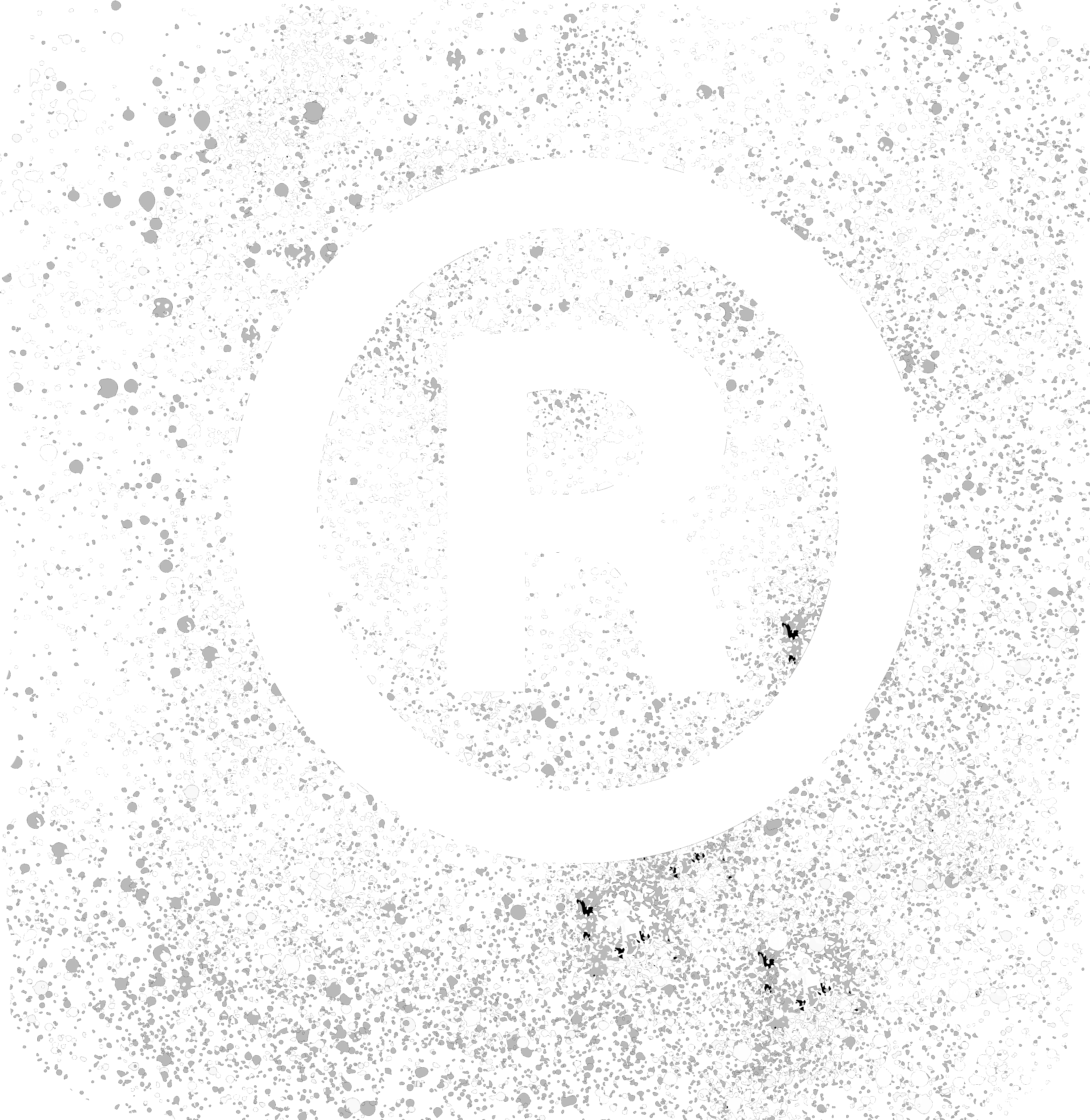 Grunge Style Registered Trademark Symbol