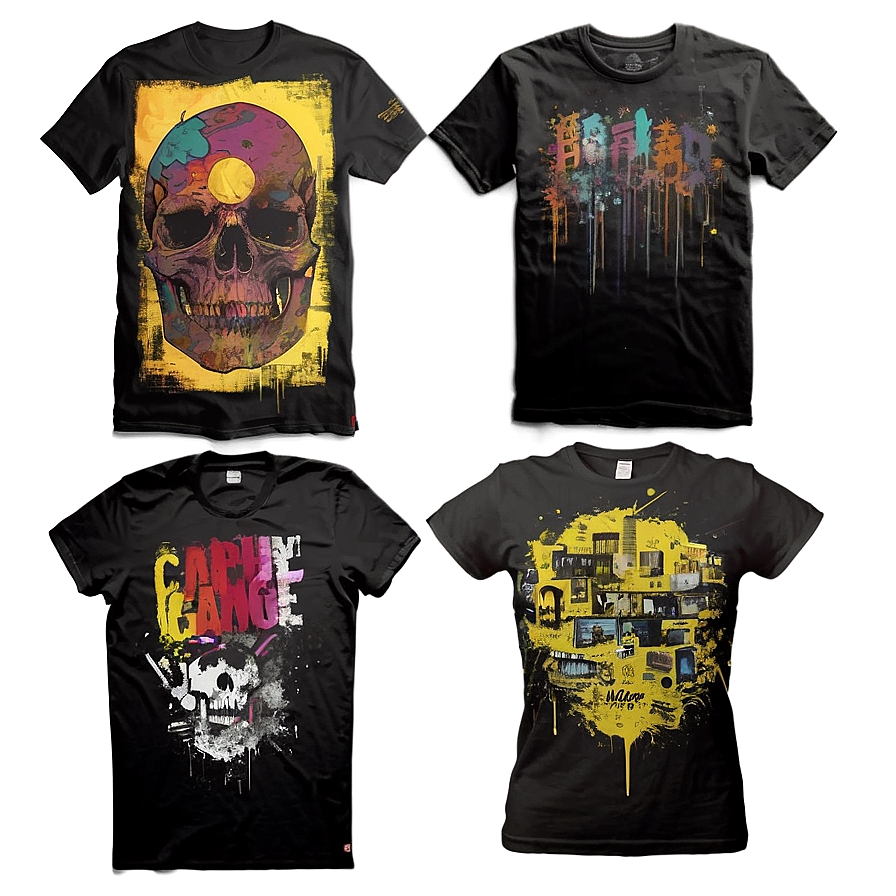 Grunge T-shirt Artwork Png 39