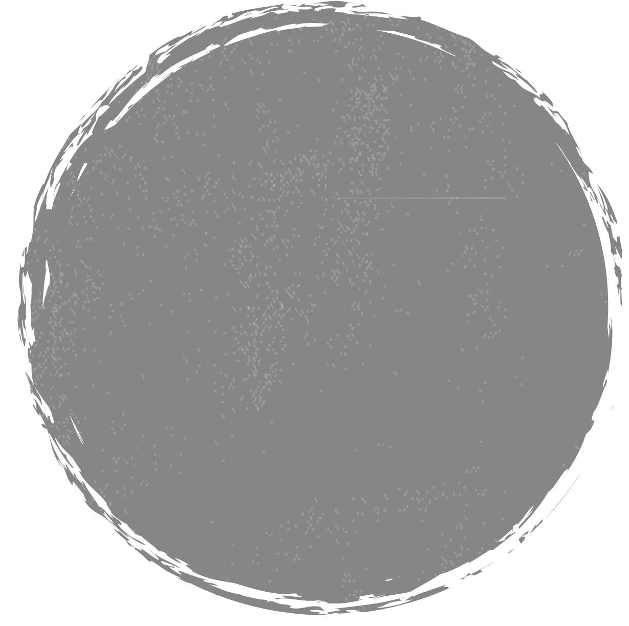 Grunge Textured Circle Overlay PNG with transparent background