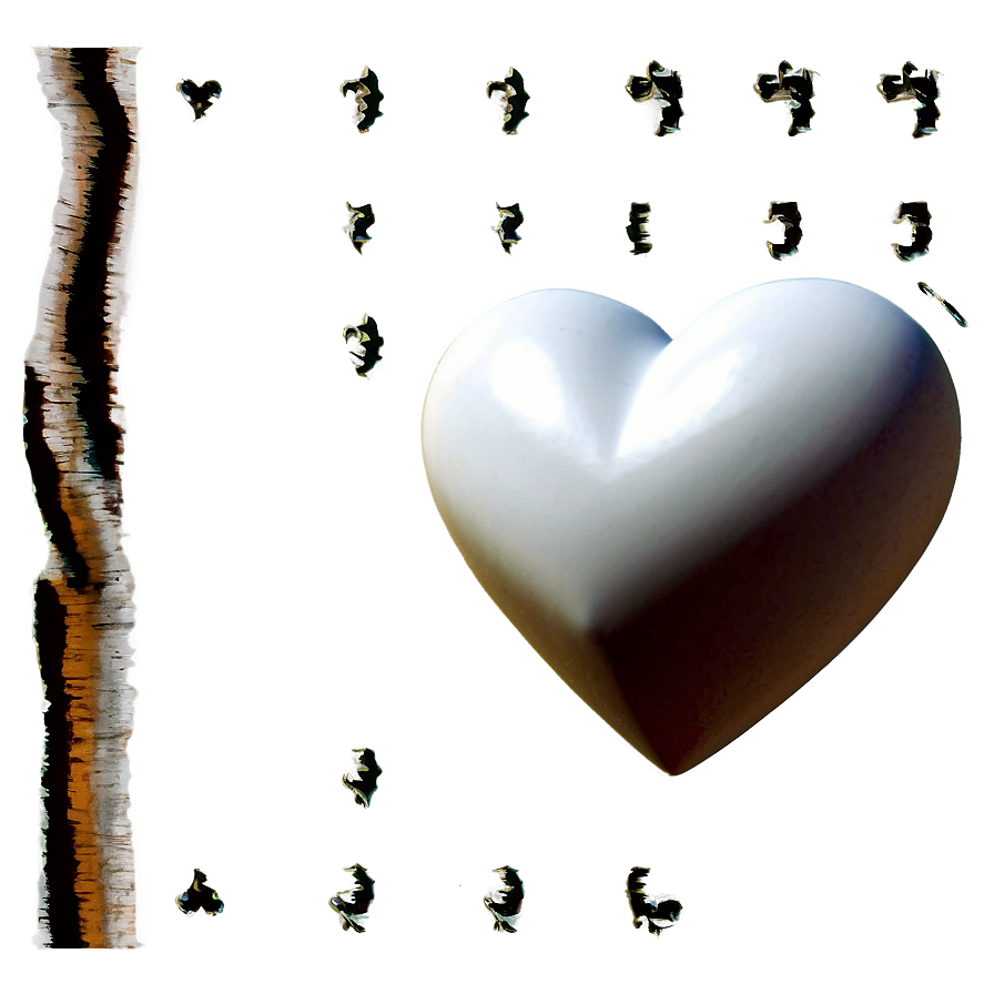 Grunge White Heart Png Dpp2