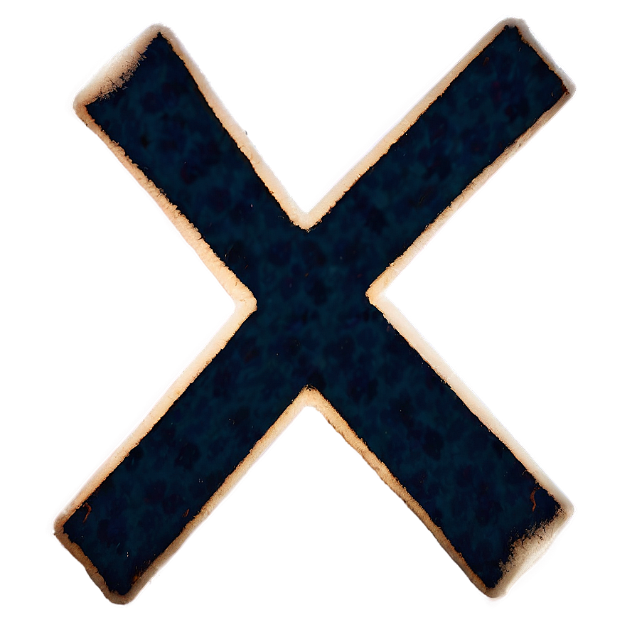 Grunge X Mark Png 36