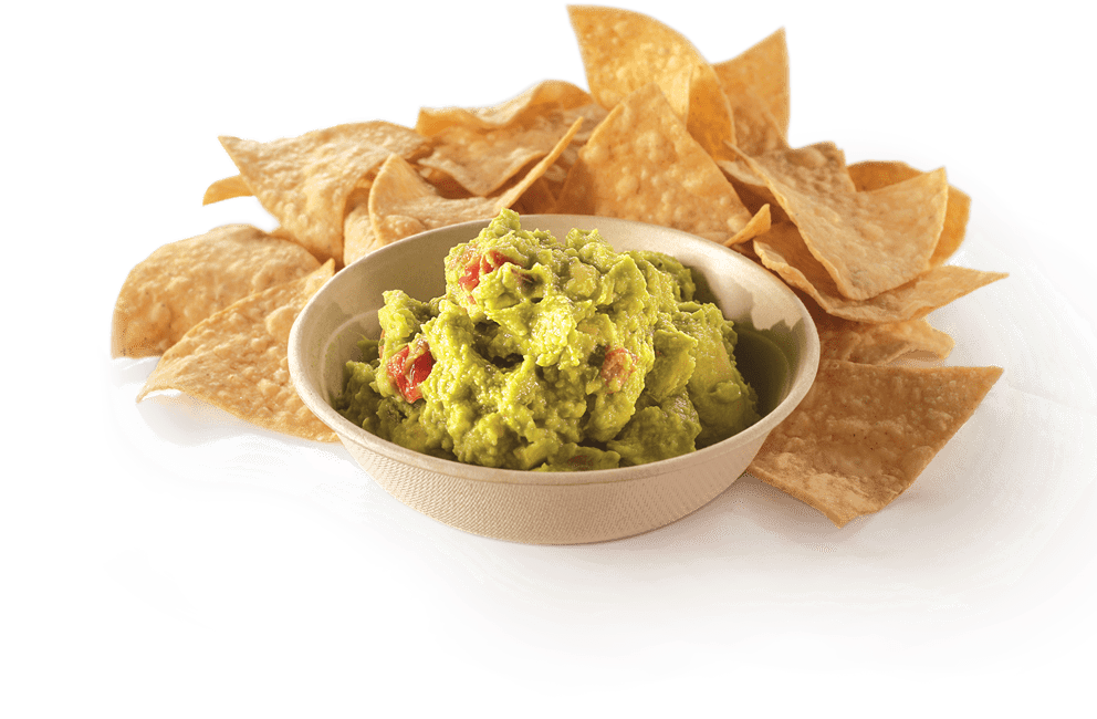 Guacamoleand Tortilla Chips PNG with transparent background