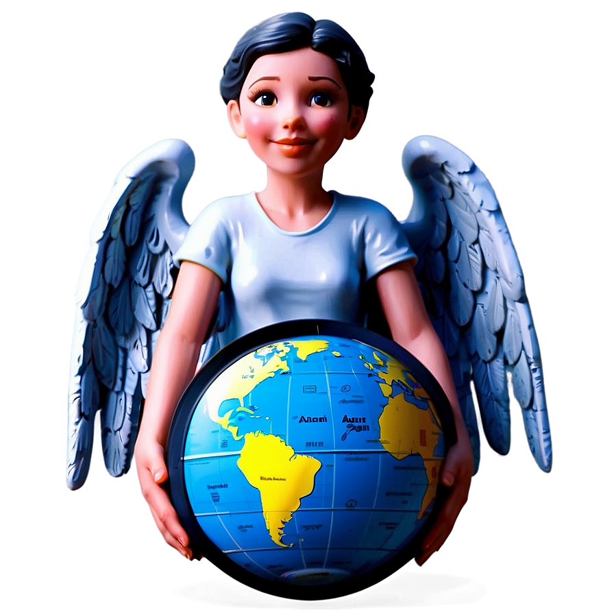 Guardian Angel Holding Globe Png Evp