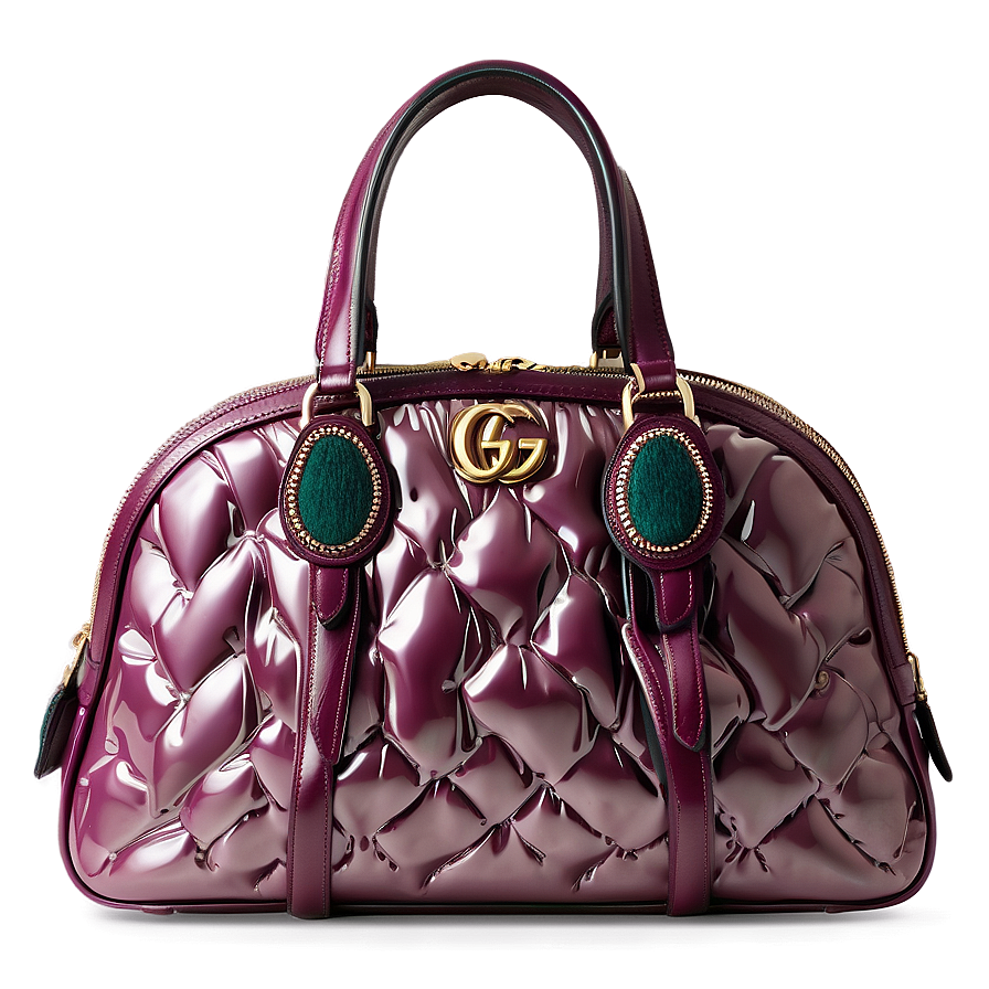 Gucci Laminated Leather Bag Png 16