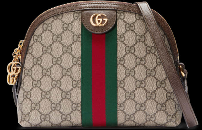 Gucci Linea Dragoni Gg Supreme Canvas Small Shoulder, HD Png Download PNG with transparent background