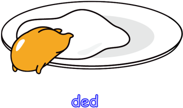 Gudetama Lazy Eggon Plate