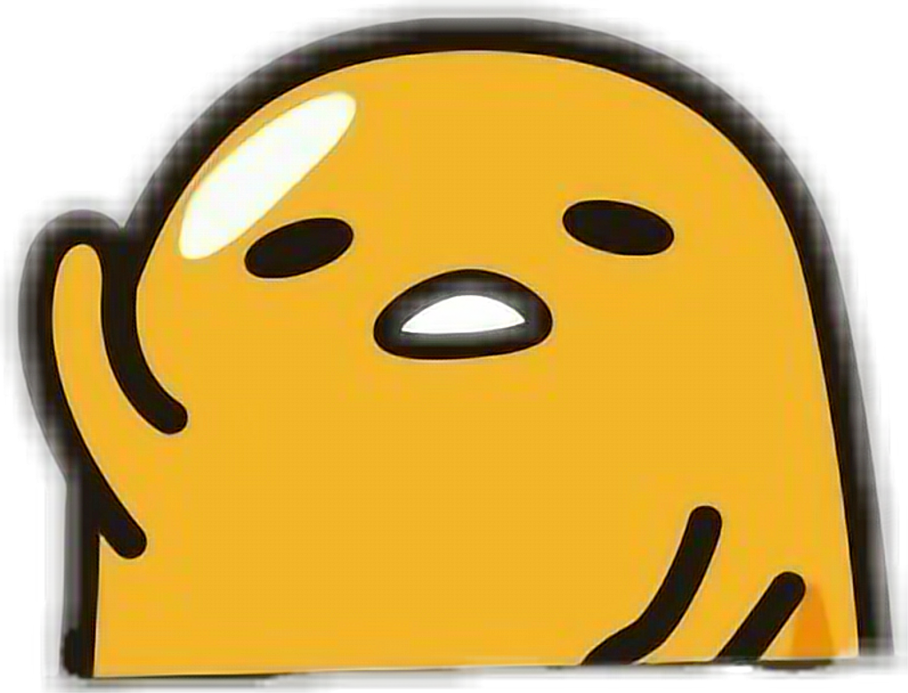 Gudetama Sticker - Cartoon PNG with transparent background