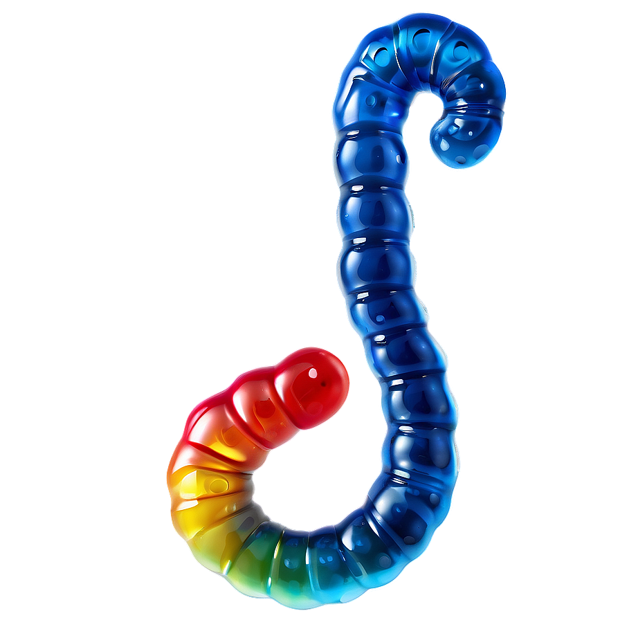 Gummy Worm Transparent Png 06132024