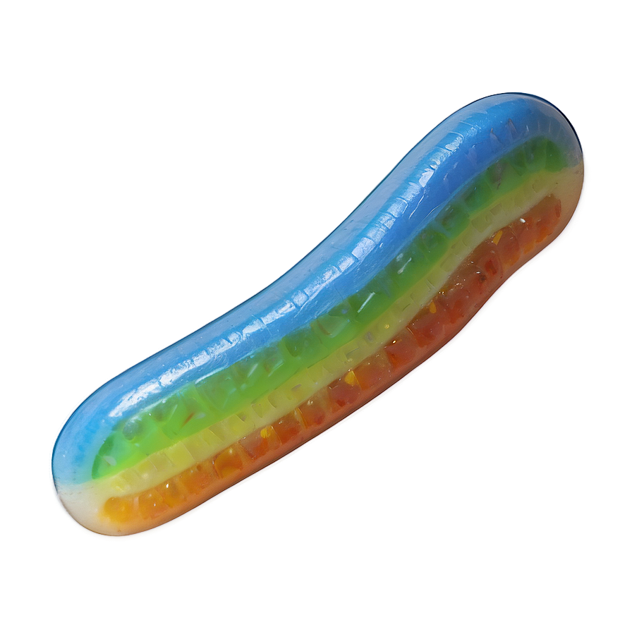 Gummy Worms On White Background Png 06132024