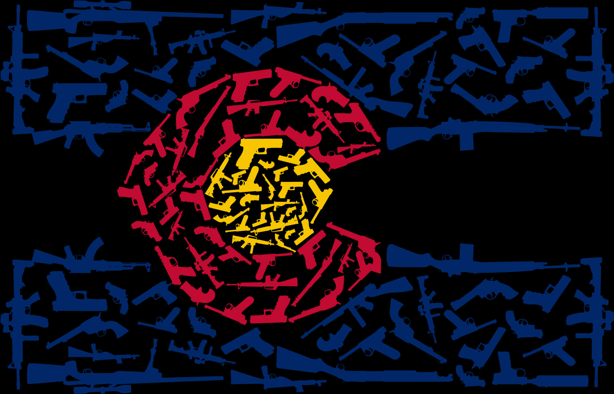 Our Colorado Flag T - Colorado Flag With Guns, HD Png Download PNG with transparent background