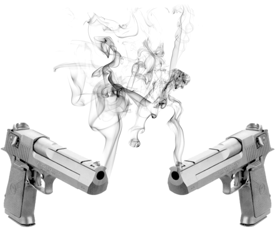 Gun Smoke Illusion Art PNG image with a transparent background, free high-resolution download