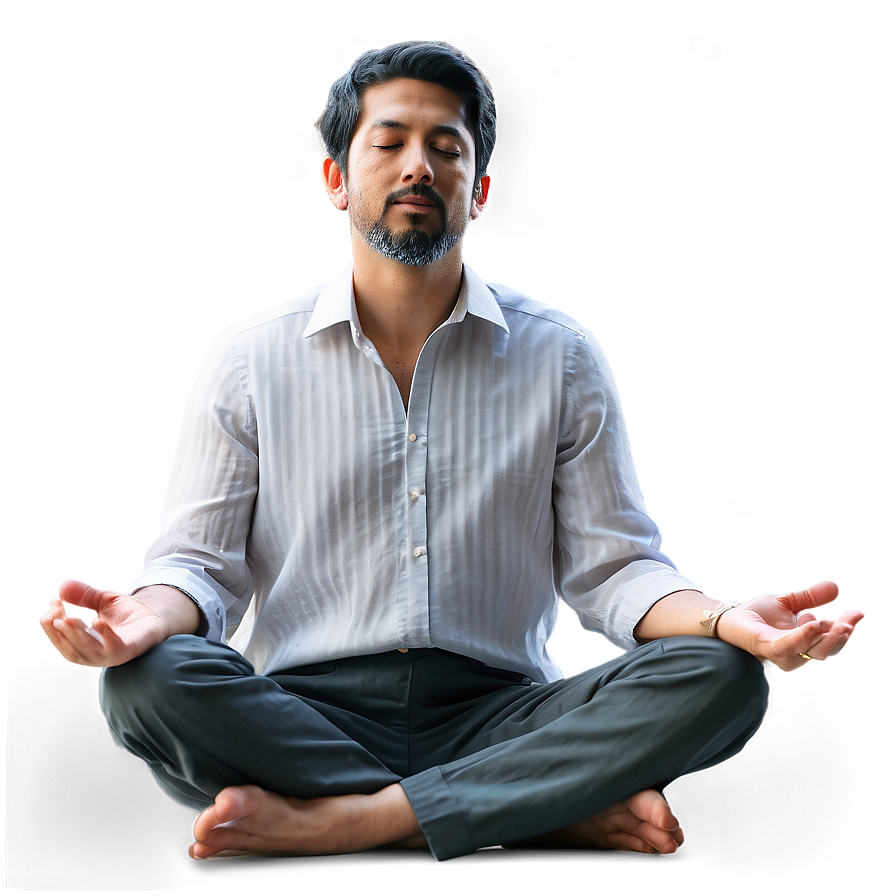 Guy Meditating Png Wti