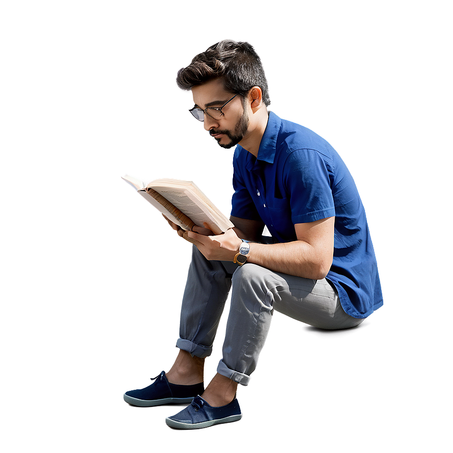 Guy Reading Png Lyu97