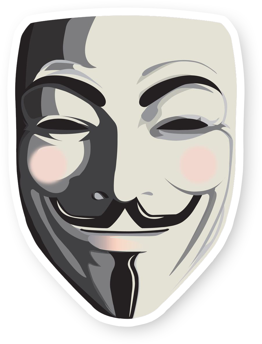 Guys Fawkes Mask , Png Download, Transparent Png PNG with transparent background
