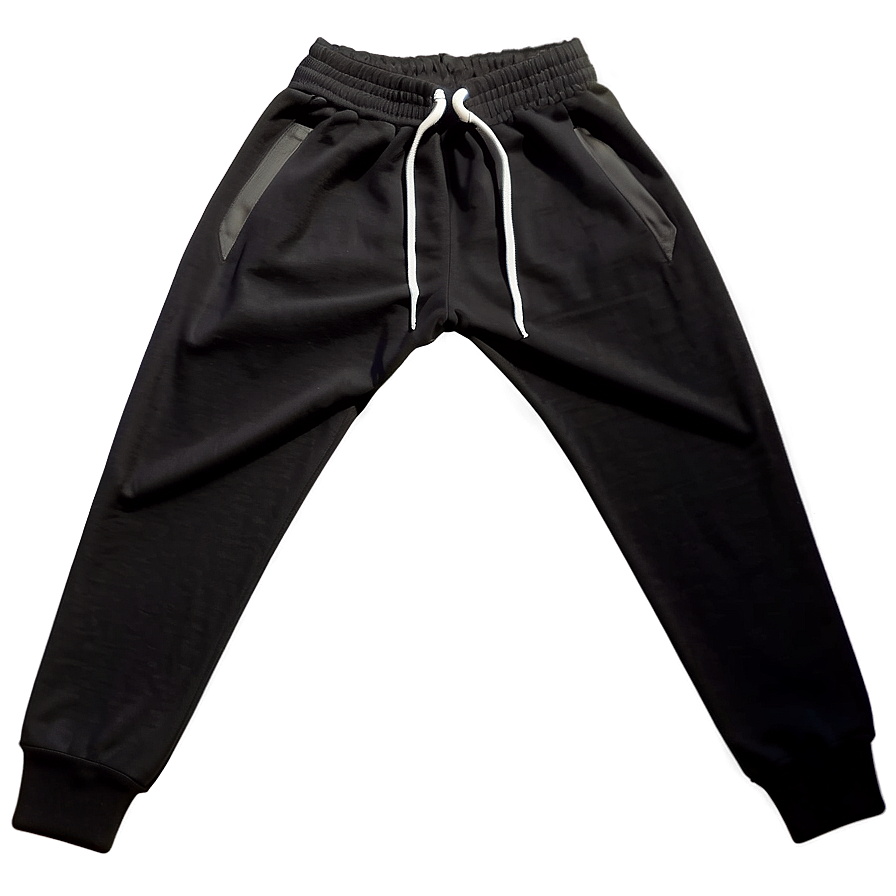 Gym Black Sweatpants Png 21