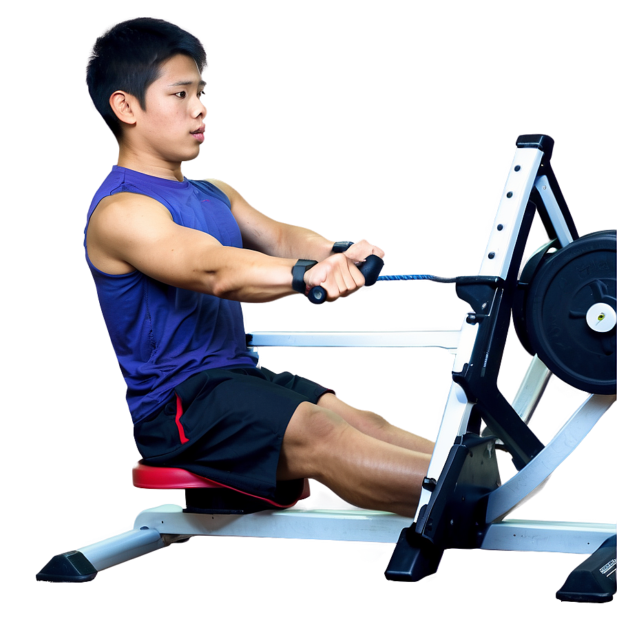 Gym Rowing Machine Png 05212024