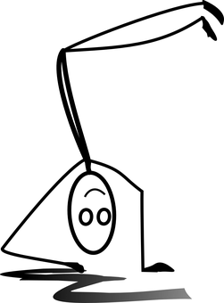 Gymnast Performing Floor Exercise PNG with transparent background
