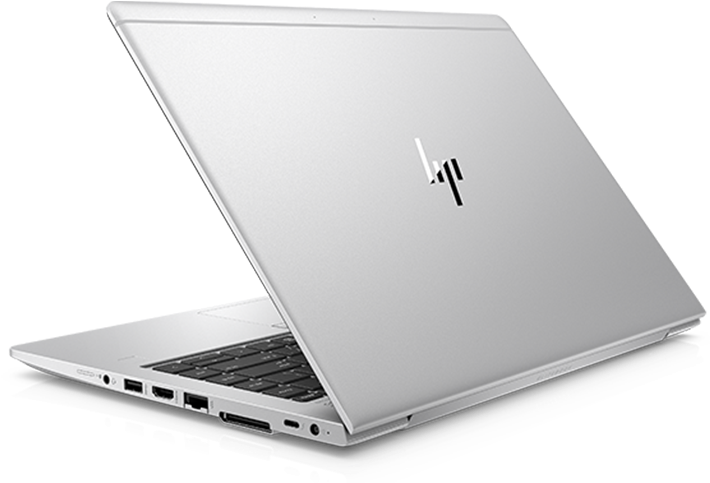 H P Laptop White Back View