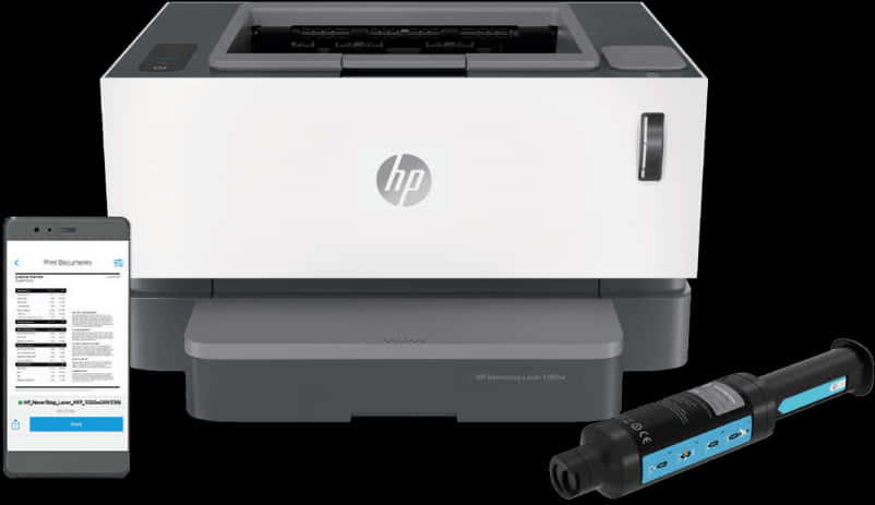 H P Laser Printerand Toner Cartridge