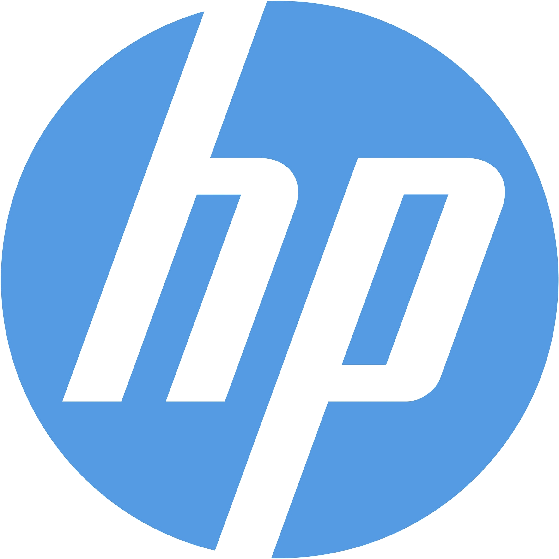 H P Logo Blue Background