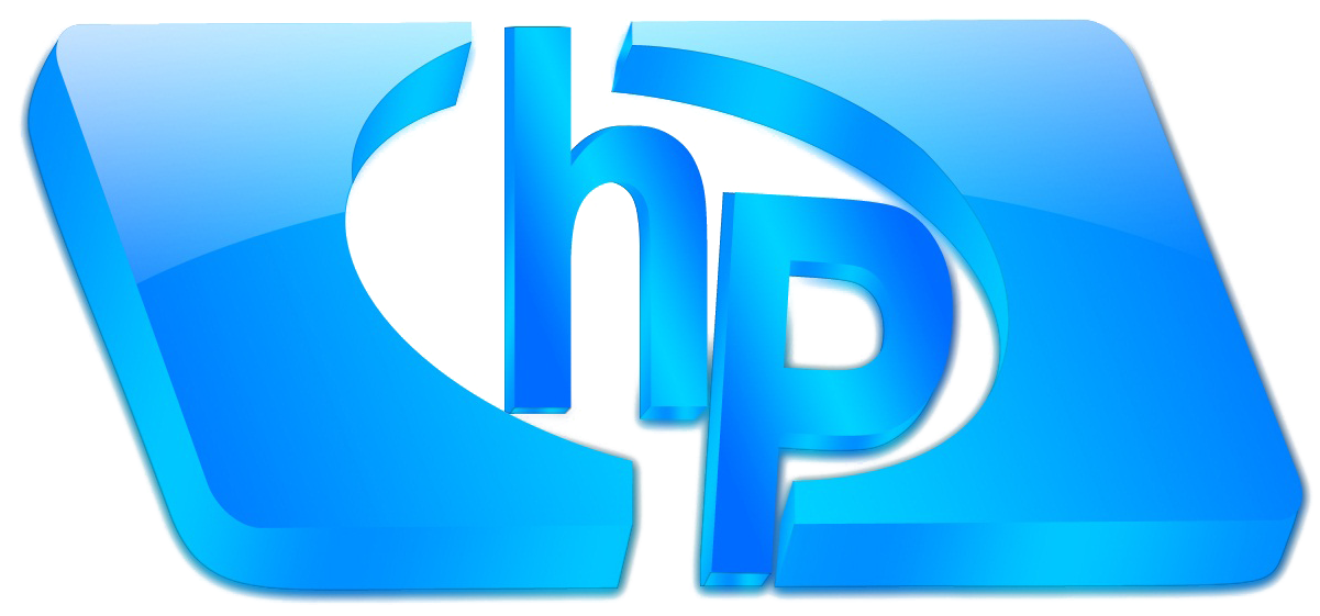 H P Logo Blue Gradient